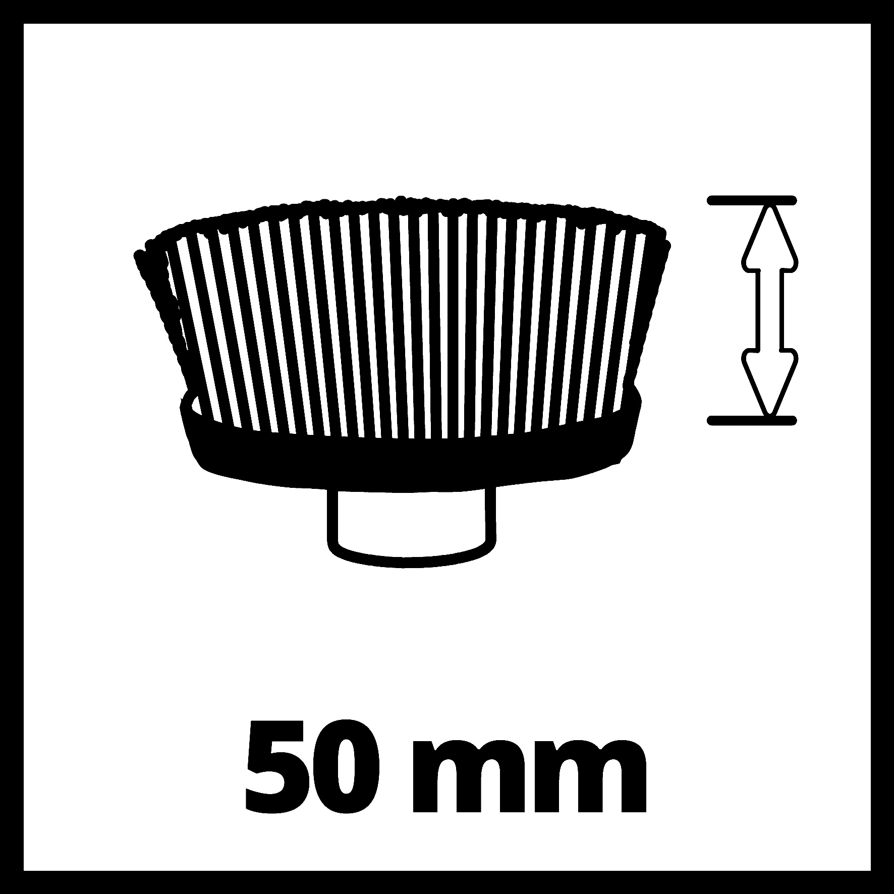 Einhell SOFT Borstel 120/50 - 1 stuk - 120 mm - Dikte: 50 mm - Geschikt voor Picobella 18/90 Li Solo - Detailed view of the product