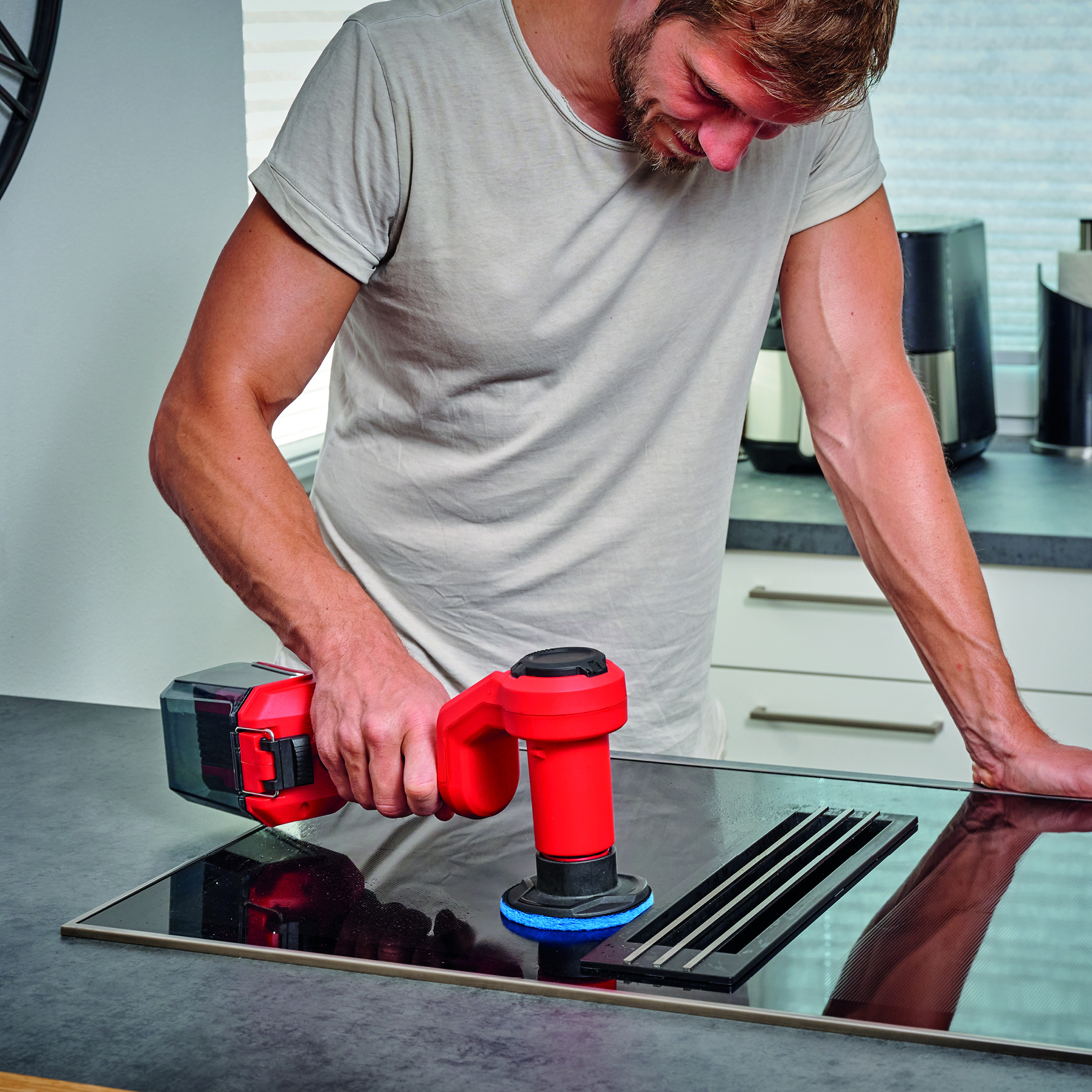 Einhell Reinigingspadsset - 6-delig -Ø 100 mm - Dikte: 10 mm - Geschikt voor Picobella 18/90 Li Solo - Detailed view of the product