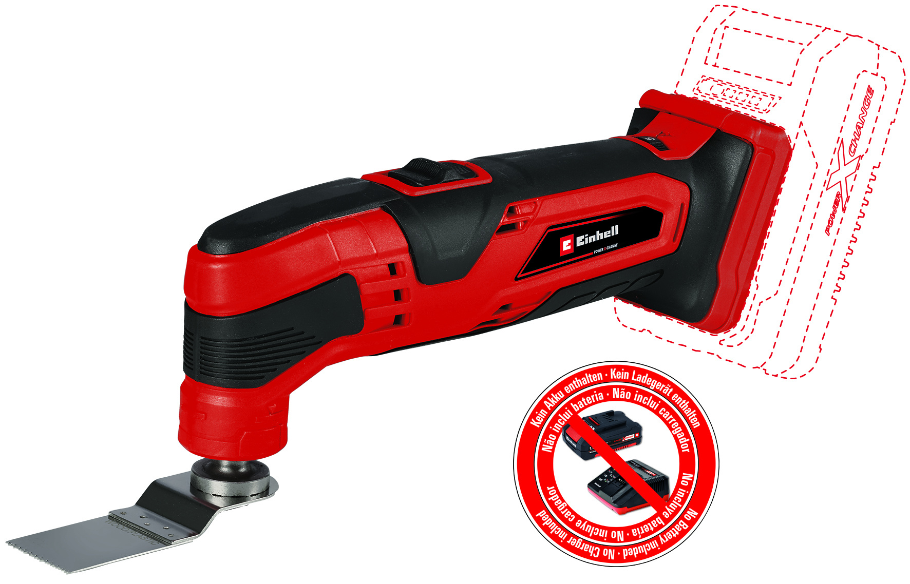 Einhell TC-MG 18 Li Solo - Accu Multitool - Power X-Change - Detailed view of the product