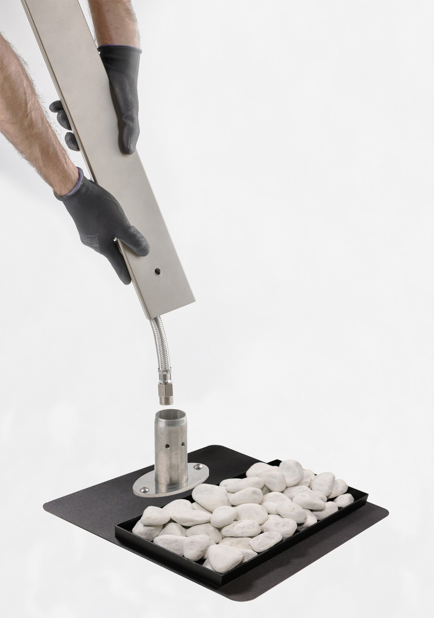 Buitengootrooster Zwart tbv waterzuil - Detailed view of the product