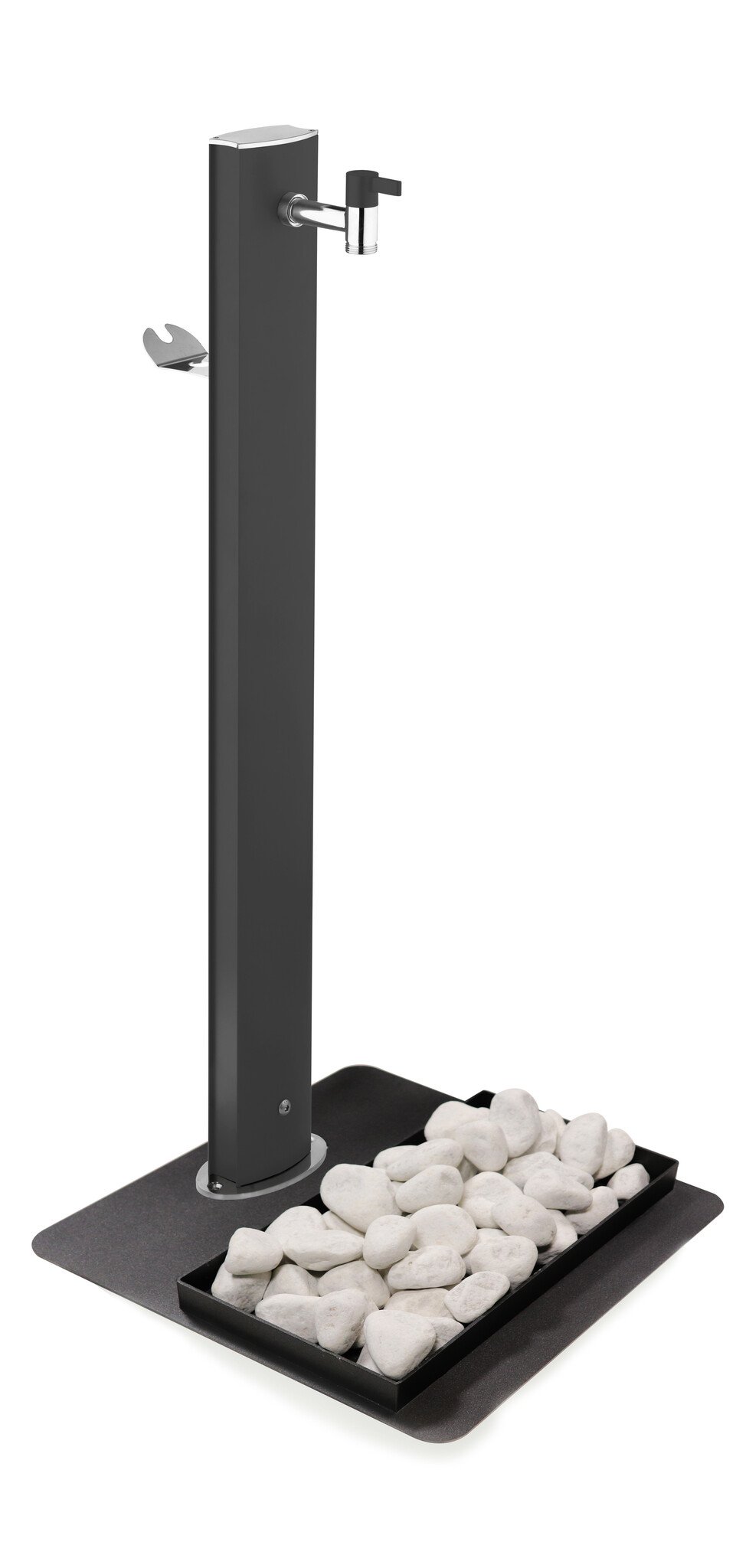 Buitengootrooster Zwart tbv waterzuil - Detailed view of the product