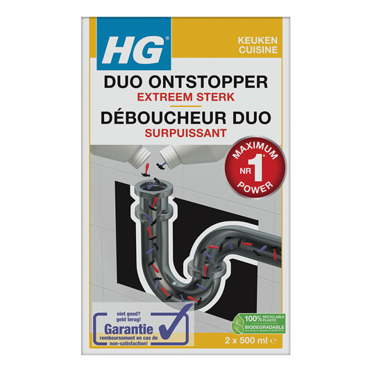 HG Duo ontstopper - 2 x 500 ml