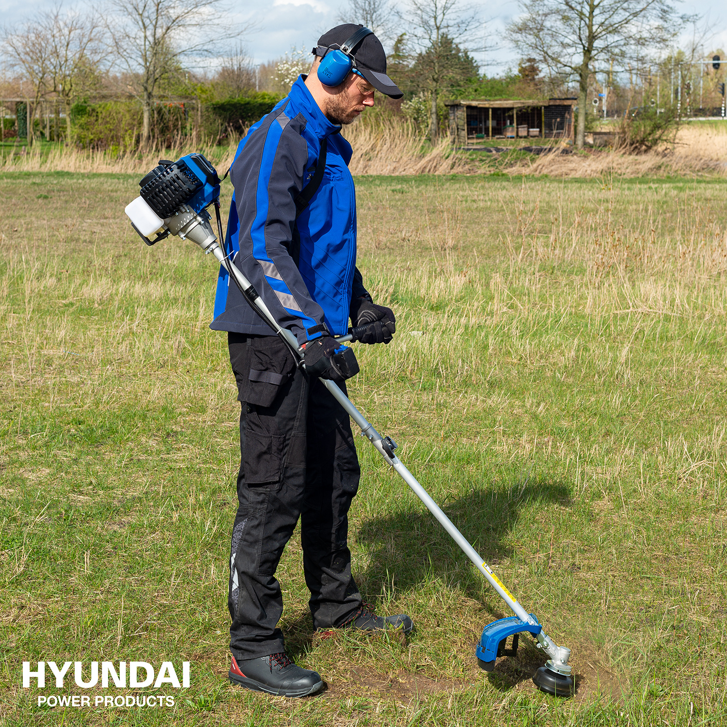 Hyundai Bosmaaier benzine 43cc - 2-TAKT - Inclusief onkruidborstel&5 liter 2-takt benzine thumbnail 10