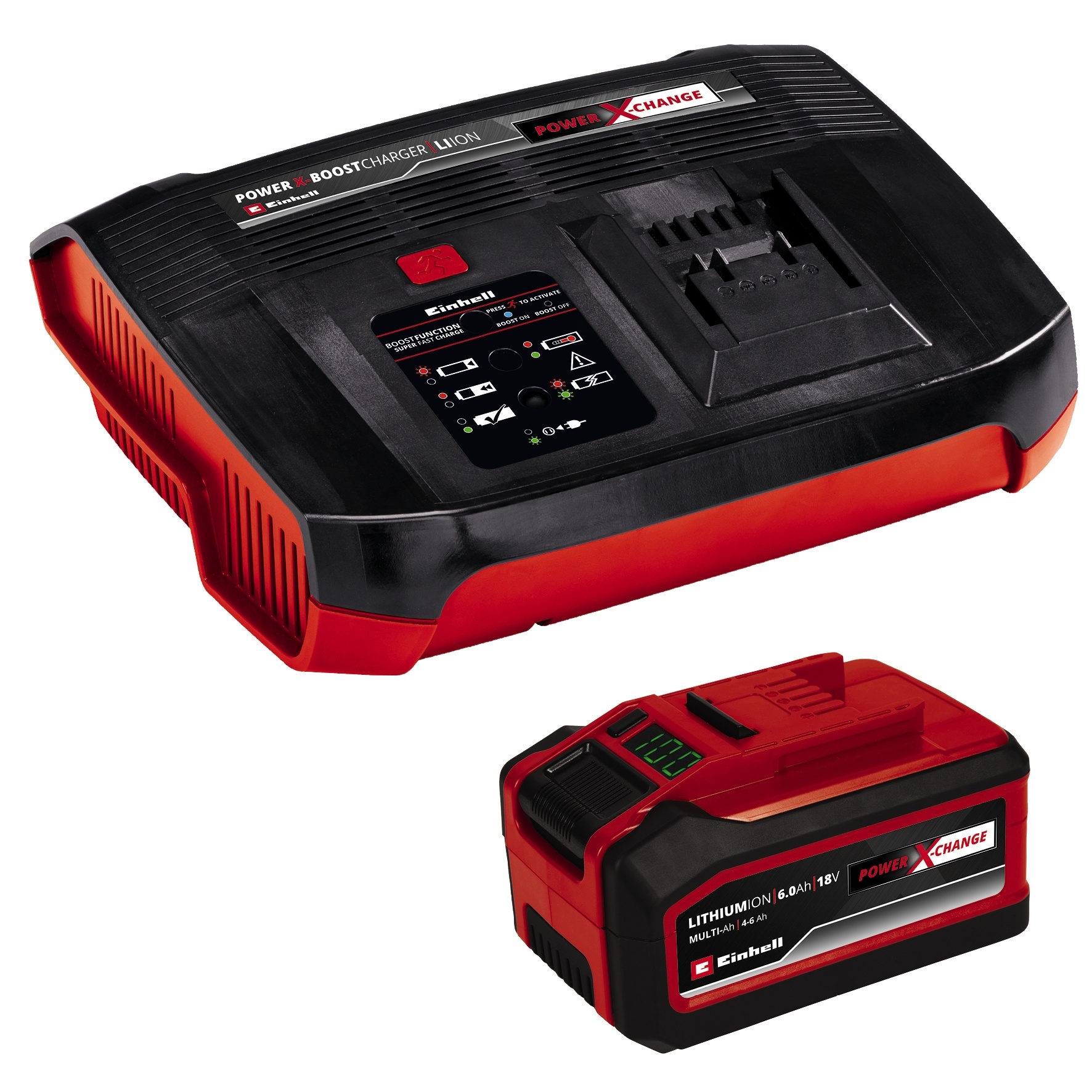 Einhell Starterkit 18V 4,0 - 6,0AH  + BOOSTER-Lader SET