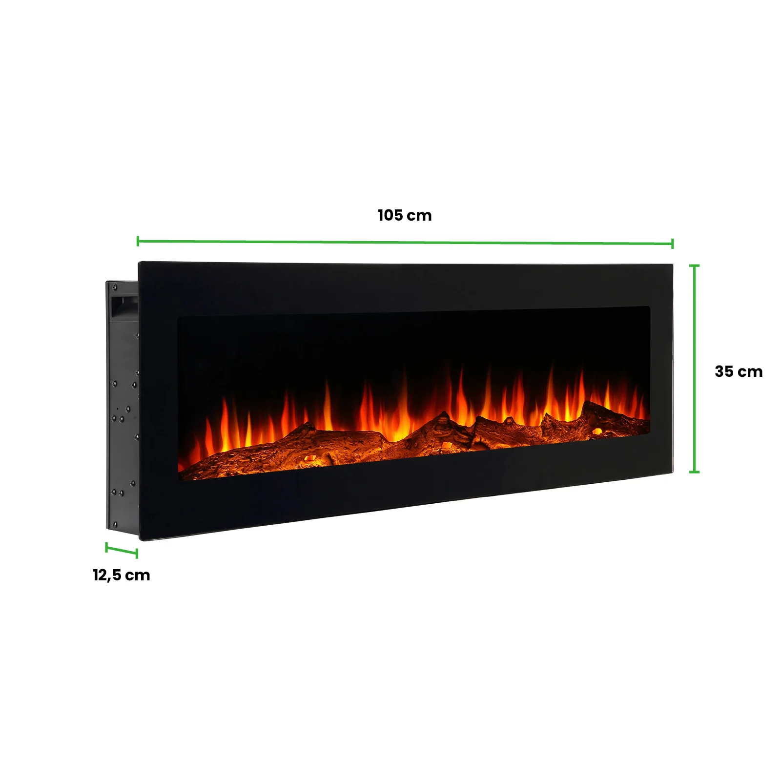 LumberQ In- opbouwsfeerhaard Nova 105 x 35 x 12,5 cm thumbnail 9