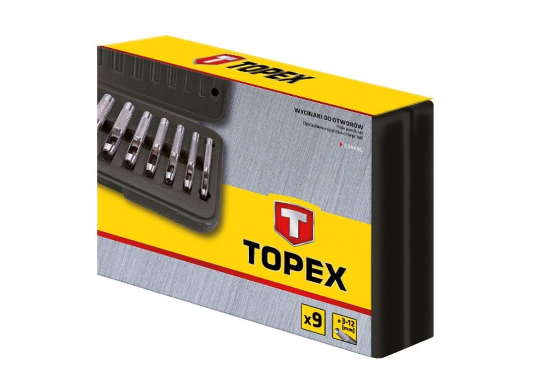 Topex Hollepijpset 9-Delig 3-12mm - Detailed view of the product