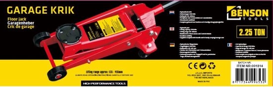 Benson Garagekrik 2 1/4 ton - Detailed view of the product