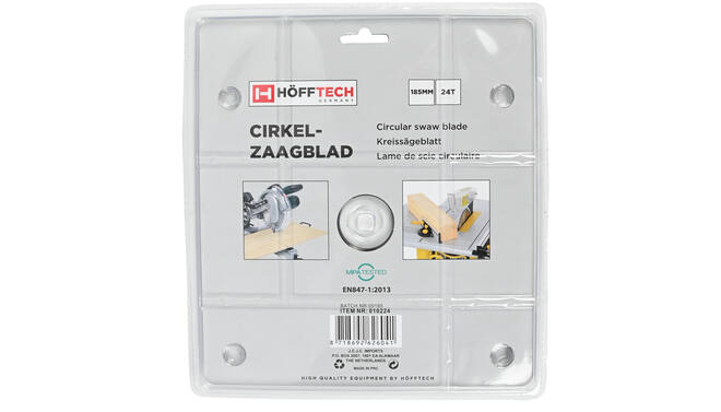Hofftech Cirkelzaagblad 185 x 30 - 24 tands - Detailed view of the product