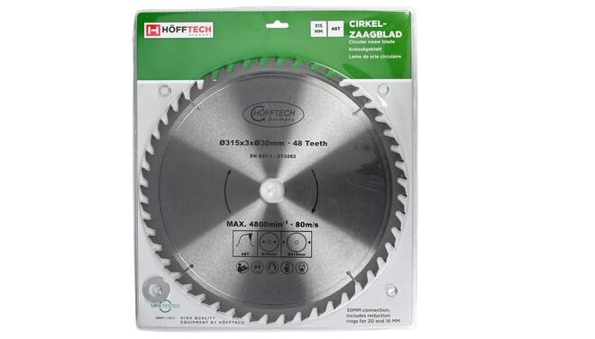 Hofftech Cirkelzaagblad 315 X 3.0 X 30MM 48T thumbnail 2