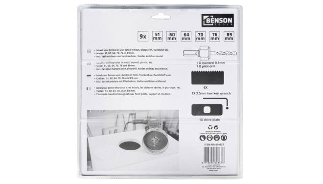 Benson Gatenzaagset 9 dlg heavy duty - Detailed view of the product