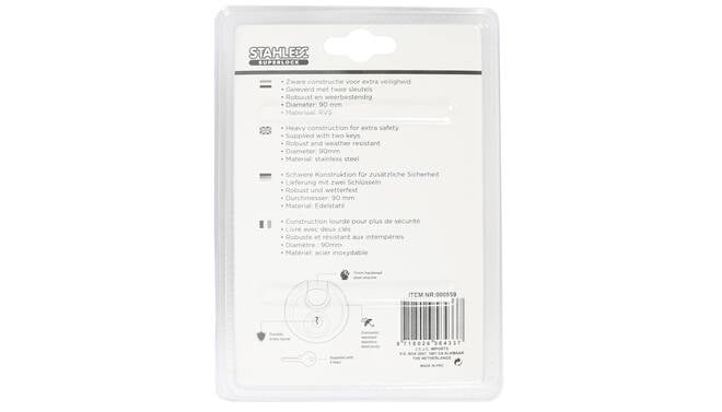 Stahlex Hangslot 90 mm rond - Detailed view of the product