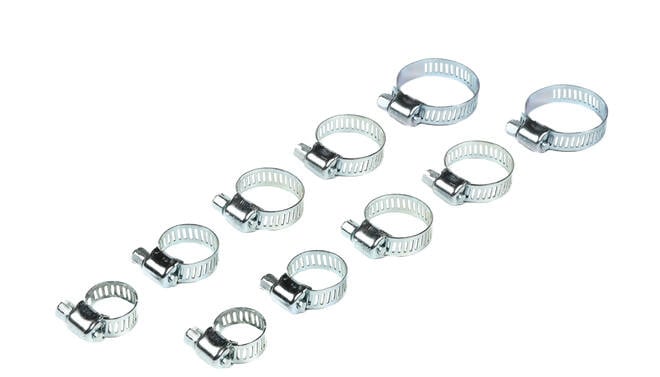 Slangklemmen set 10 dlg - Detailed view of the product