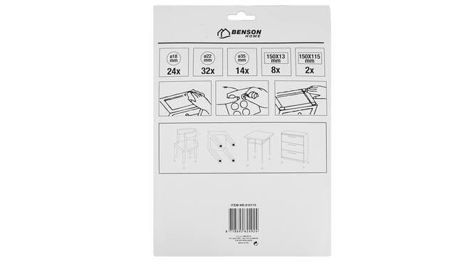 Benson Antikrasvilt set 80 dlg wit - Detailed view of the product