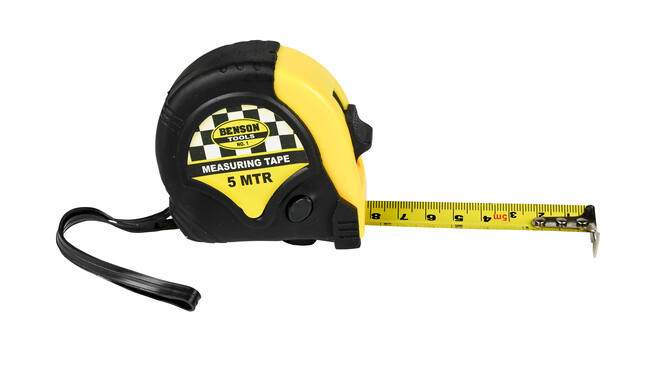 Rolbandmaat rubber 5 mtr x 19 mm - Detailed view of the product