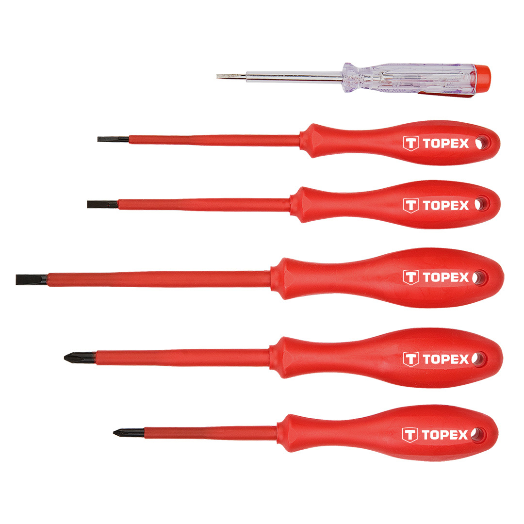 Topex Schroevendraaierset 1000v 6 Delig