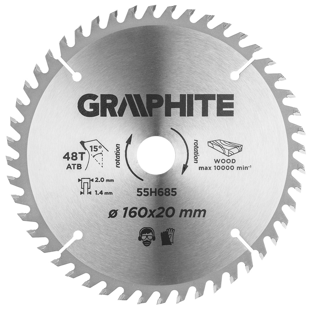 Graphite Zaagblad 160x20x1,4x48T