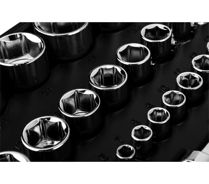 NEO Doppenset 1/4"-1/2"110 Delig 10-066 - Detailed view of the product