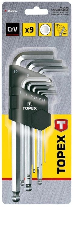 Topex Inbusset Lang met Kogel - Detailed view of the product