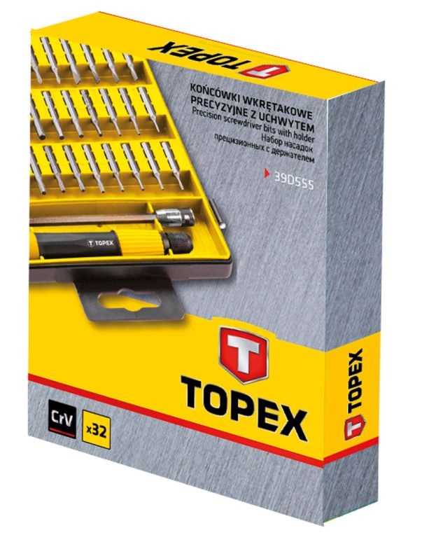 TOPEX Precisie Schroevendraaierset 32 Delig - Detailed view of the product