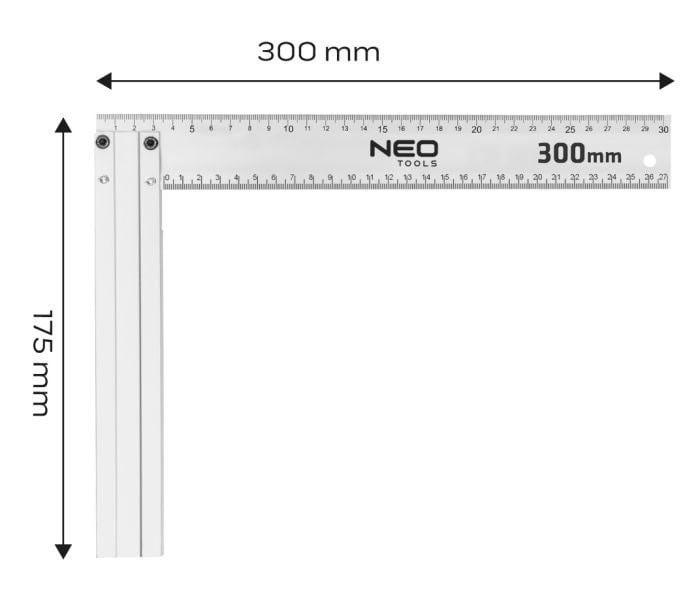 Winkelhaak 300mm - Detailed view of the product