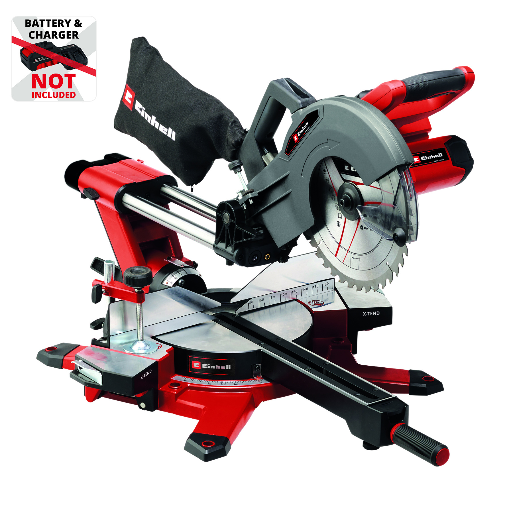 Einhell TE-SM 36/10 L Li Solo - Accu Radiaal-, Afkort-/Verstekzaag -Ø254 mm - Power X-Change - Detailed view of the product