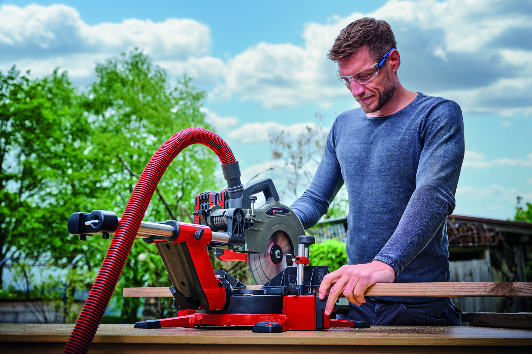 Einhell TE-SM 36/10 L Li Solo - Accu Radiaal-, Afkort-/Verstekzaag -Ø254 mm - Power X-Change - Detailed view of the product