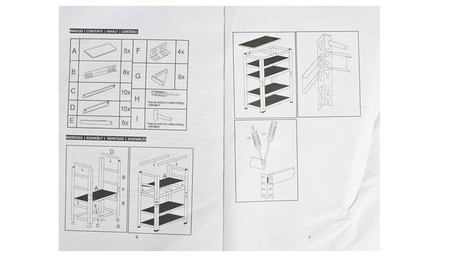 Benson Stelling kast / opbergrek 180 x 90 x 40 cm 175 kg - Detailed view of the product