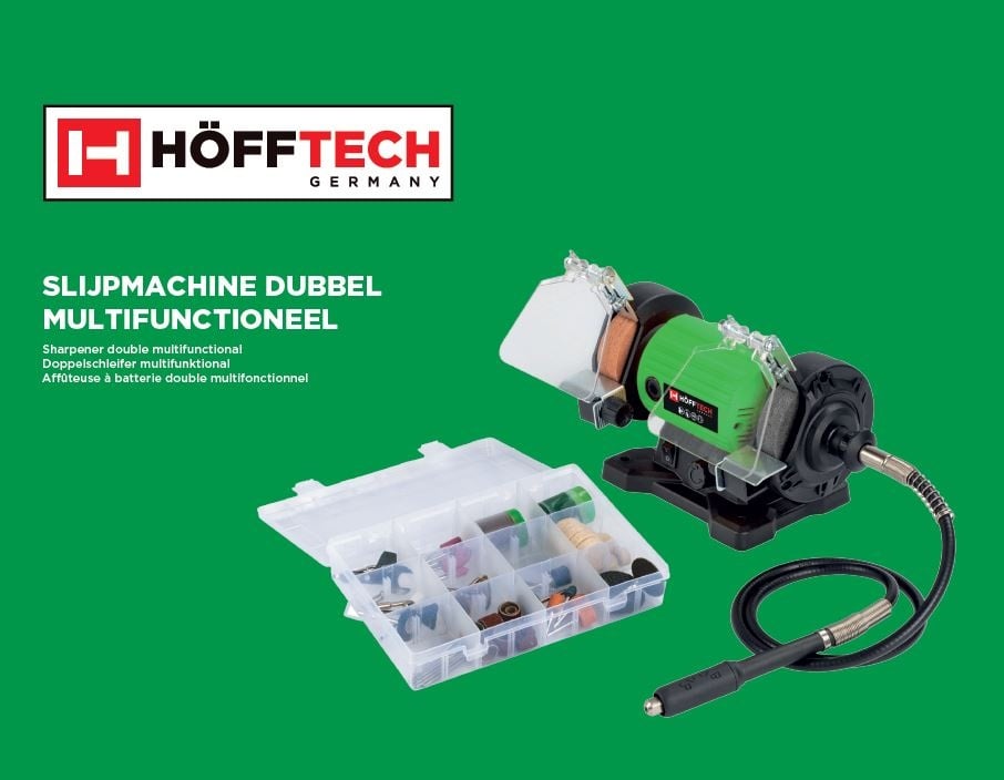 Benson Multifunctionele werkbankslijpmachine 120 Watt inclusief accessoires - Detailed view of the product