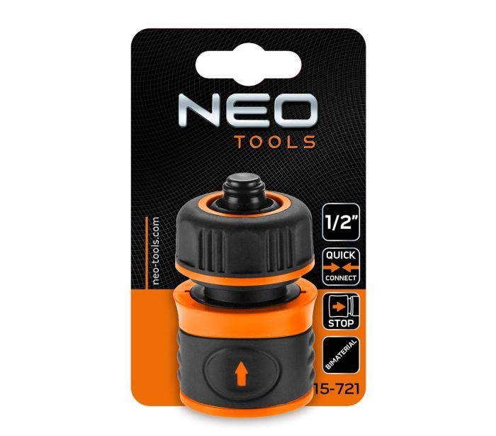 NEO Koppelstuk 1/2"- Met STOP Model 15-721 - Detailed view of the product