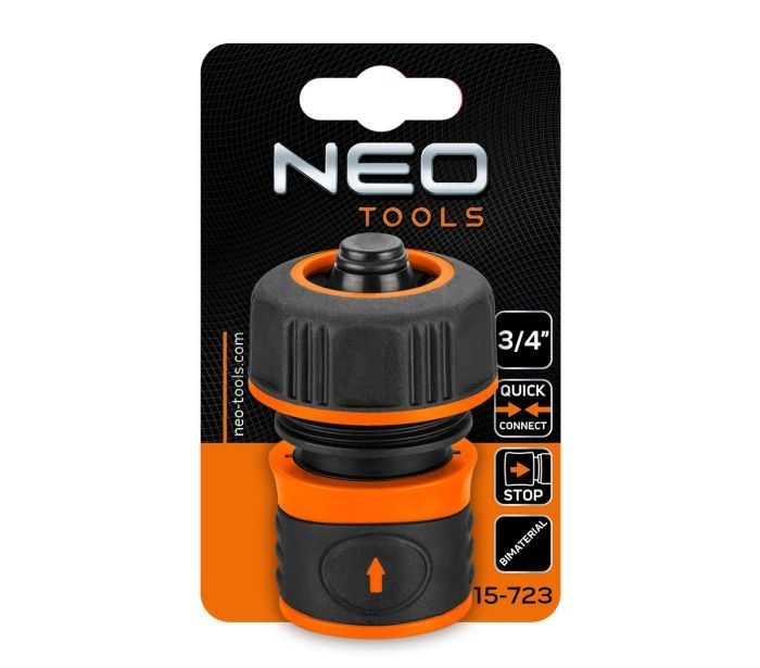 NEO Koppelstuk 3/4"met STOP - Model 15-723 - Detailed view of the product