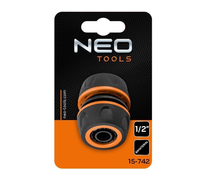 NEO Slangreparator 1/2"– Slangverbinder voor Irrigatie en Sproeisystemen - Detailed view of the product