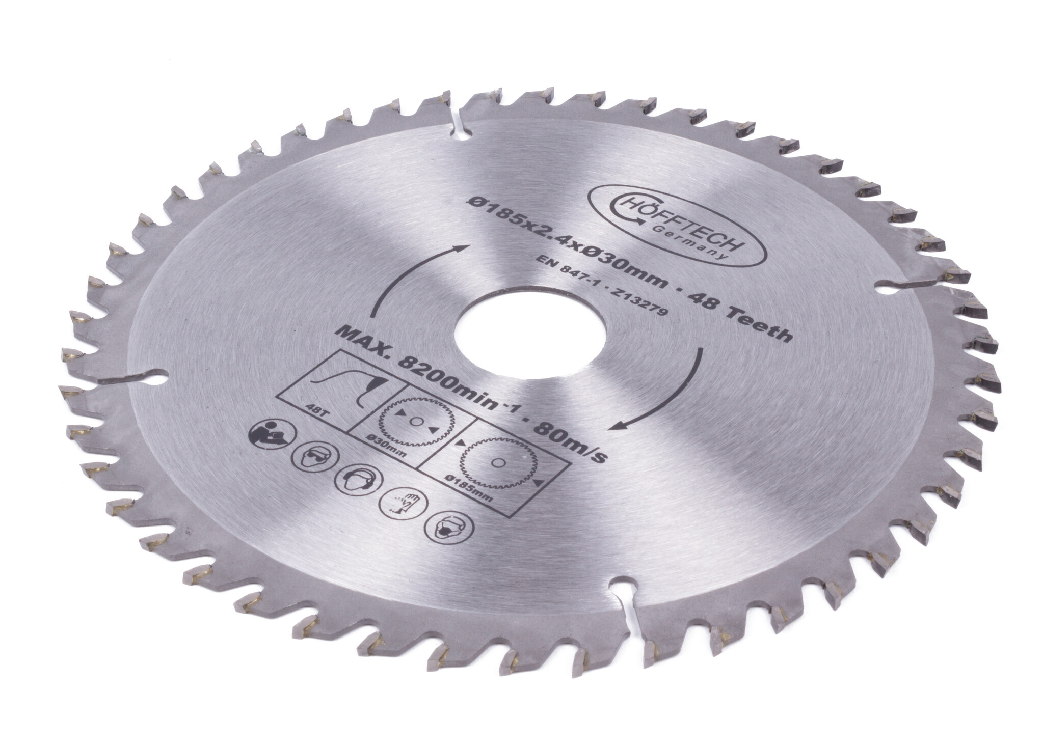 Hofftech Cirkelzaagblad 185 x 30 - 48 tands - Detailed view of the product