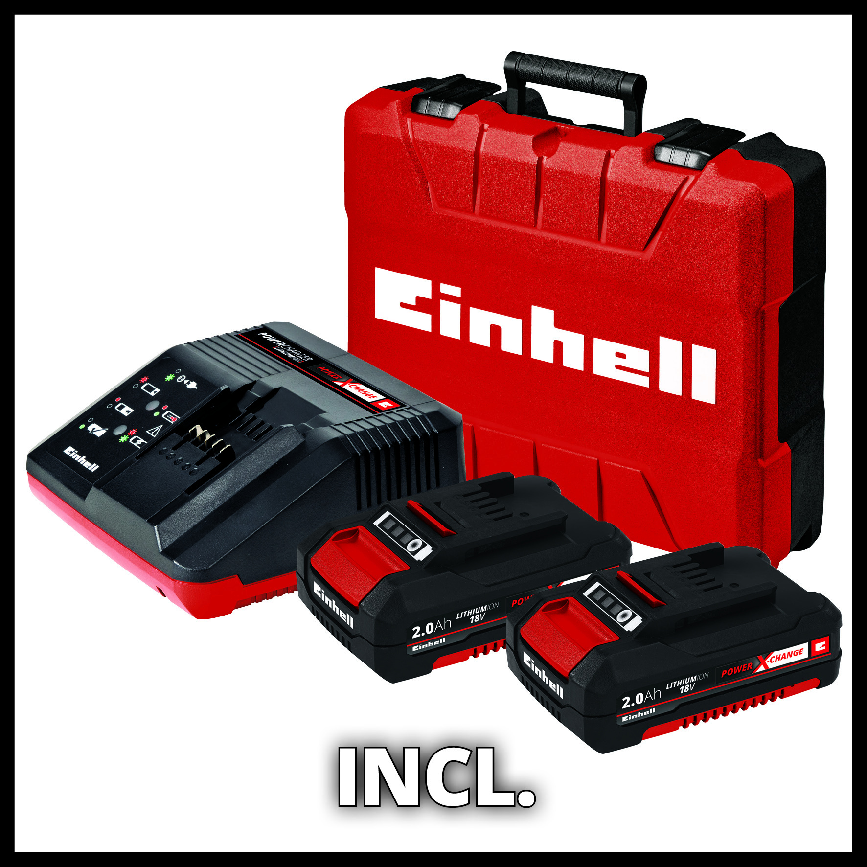 Einhell TP-CD 18-2 Li-i BL Kit 2.0 Ah - Accu Klopboor-/Schroefmachine - 2 accu's - Power X-Change - Detailed view of the product