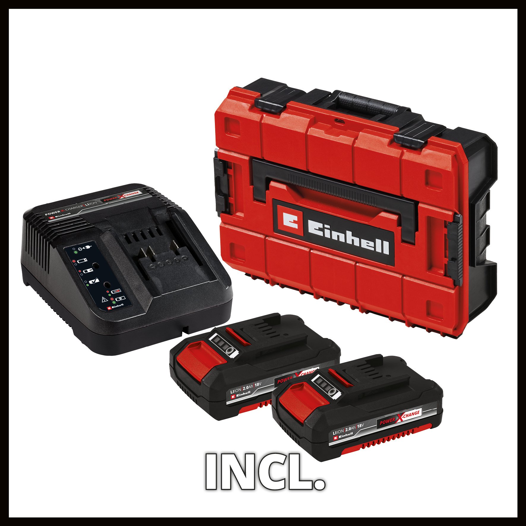 Einhell TP-CD 18/80 Li-i BL Kit 2.0 Ah - Accu Klopboor-/Schroefmachine - 2 accu's - Power X-Change - Detailed view of the product