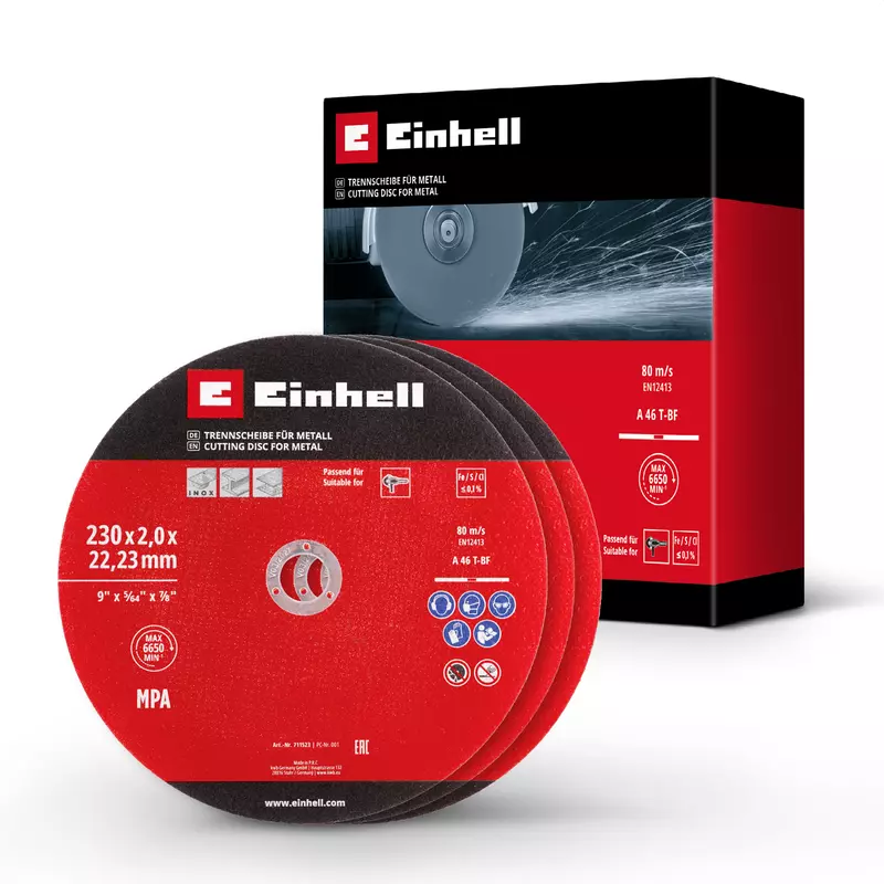 Einhell Slijpschijvenset - 3-delig -Ø230 mm