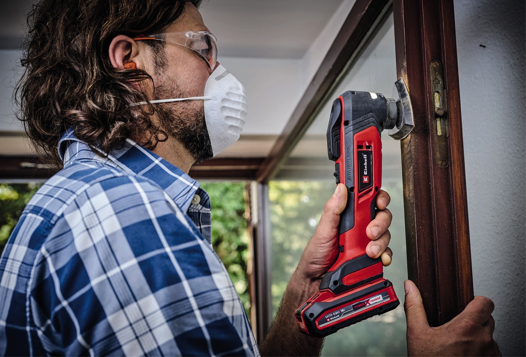 Einhell TP-MG 18 Li BL Solo Professional- Accu Multitool - Power X-Change - Detailed view of the product