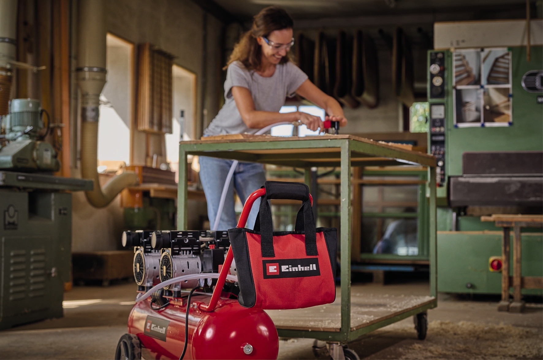 Einhell Persluchtset, -15-delig in opbergtas - Detailed view of the product