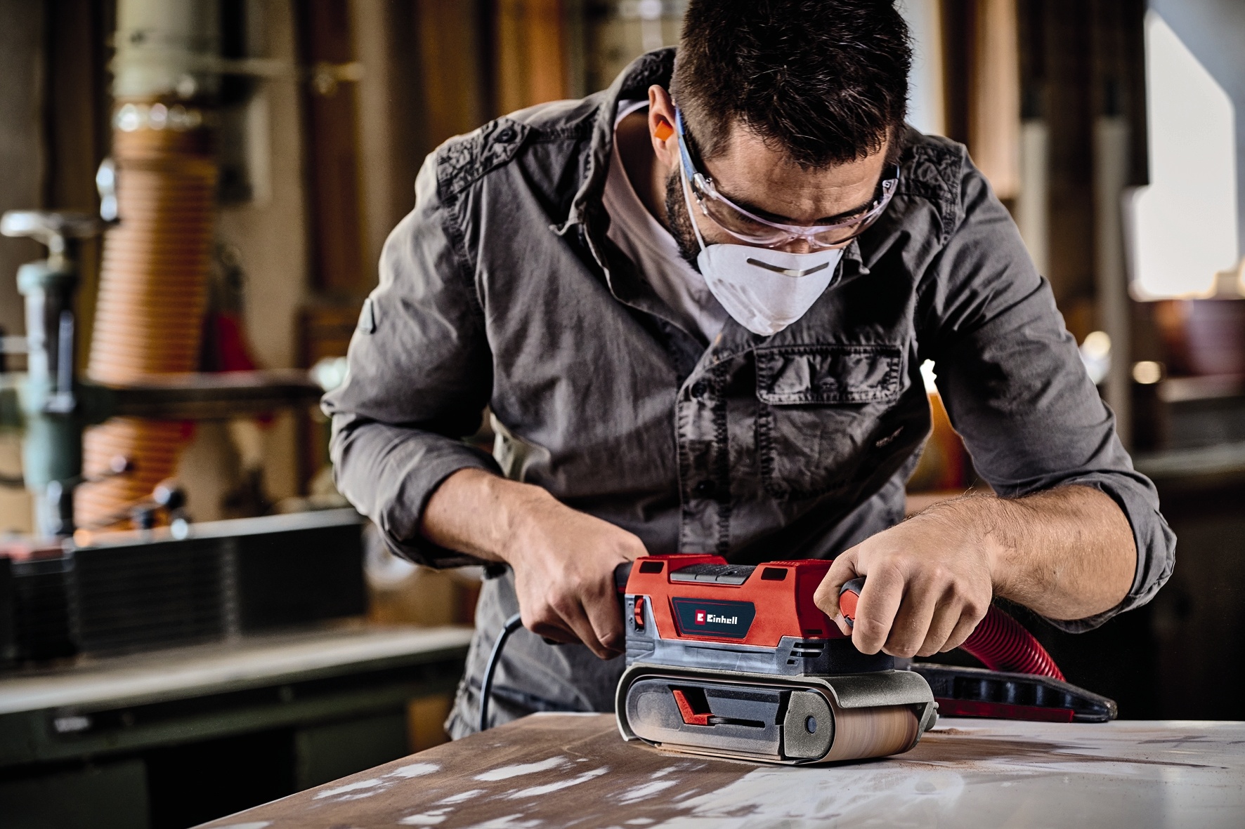 Einhell TE-BS 850 E - Bandschuurmachine - 75x533 mm thumbnail 4