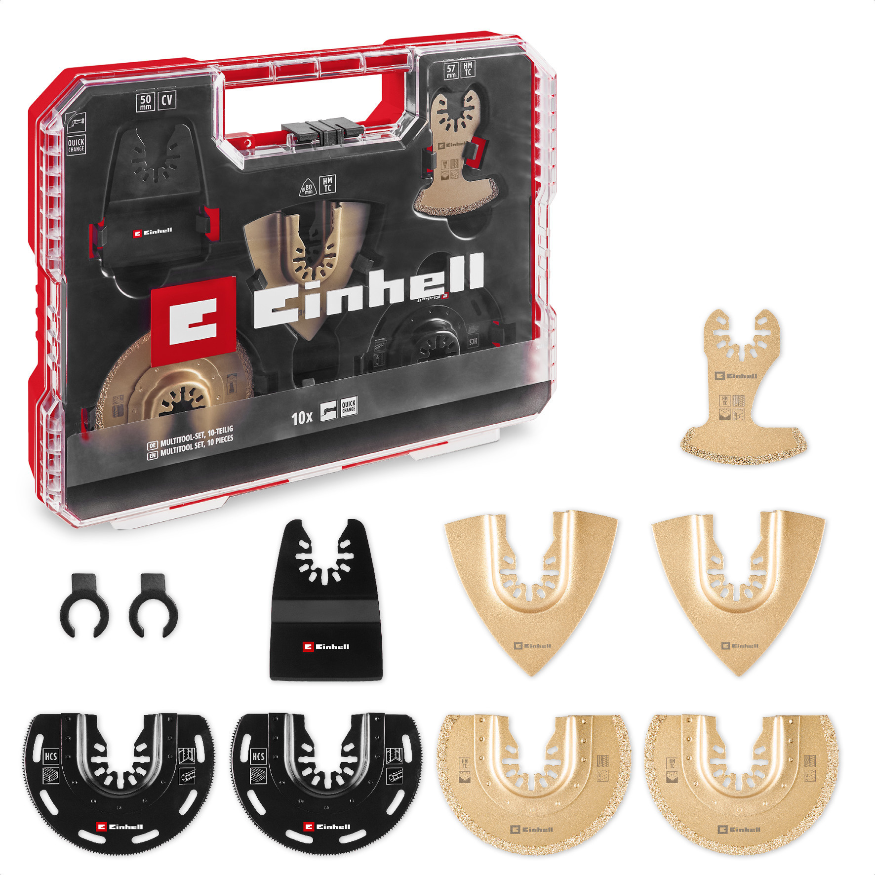 Einhell Multitoolset - 10-delig - XLPlus-Case - Detailed view of the product