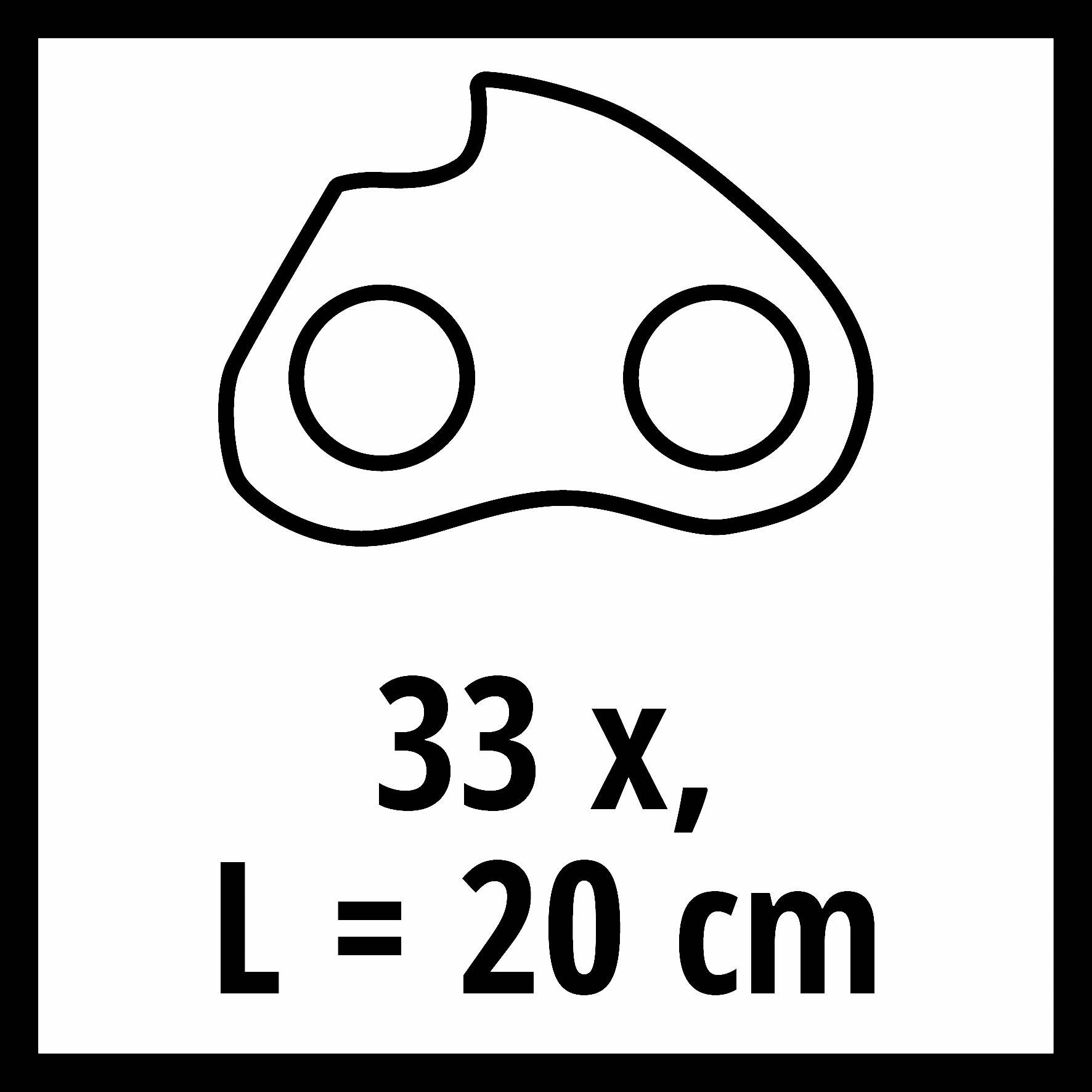 Einhell Reserve ketting 20cm | 33 schakels |3/8" thumbnail 5
