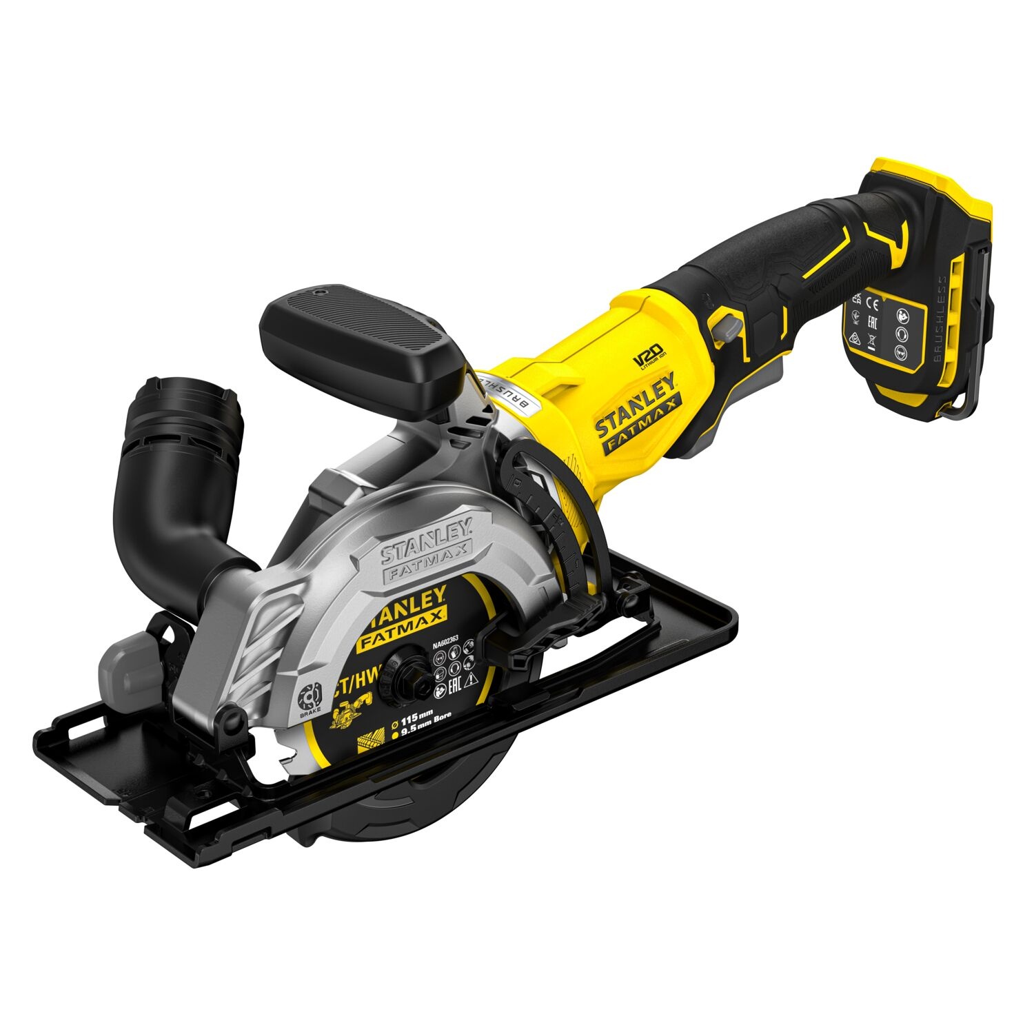 Stanley V20 Li-Ion 18VØ115mm SFMCS515B Accu Handcirkelzaag – Zonder Accu/Lader