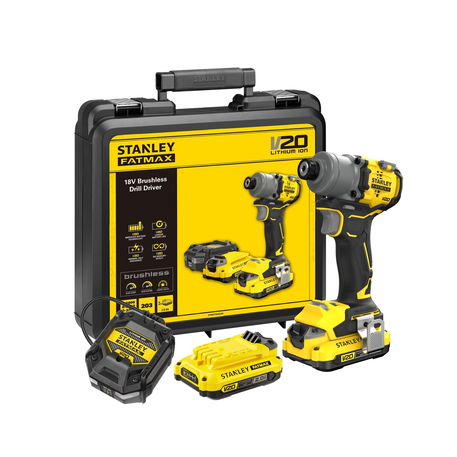 Stanley SFMCF810B FATMAX Accu Slagschroevendraaier Brushless 18V Basic