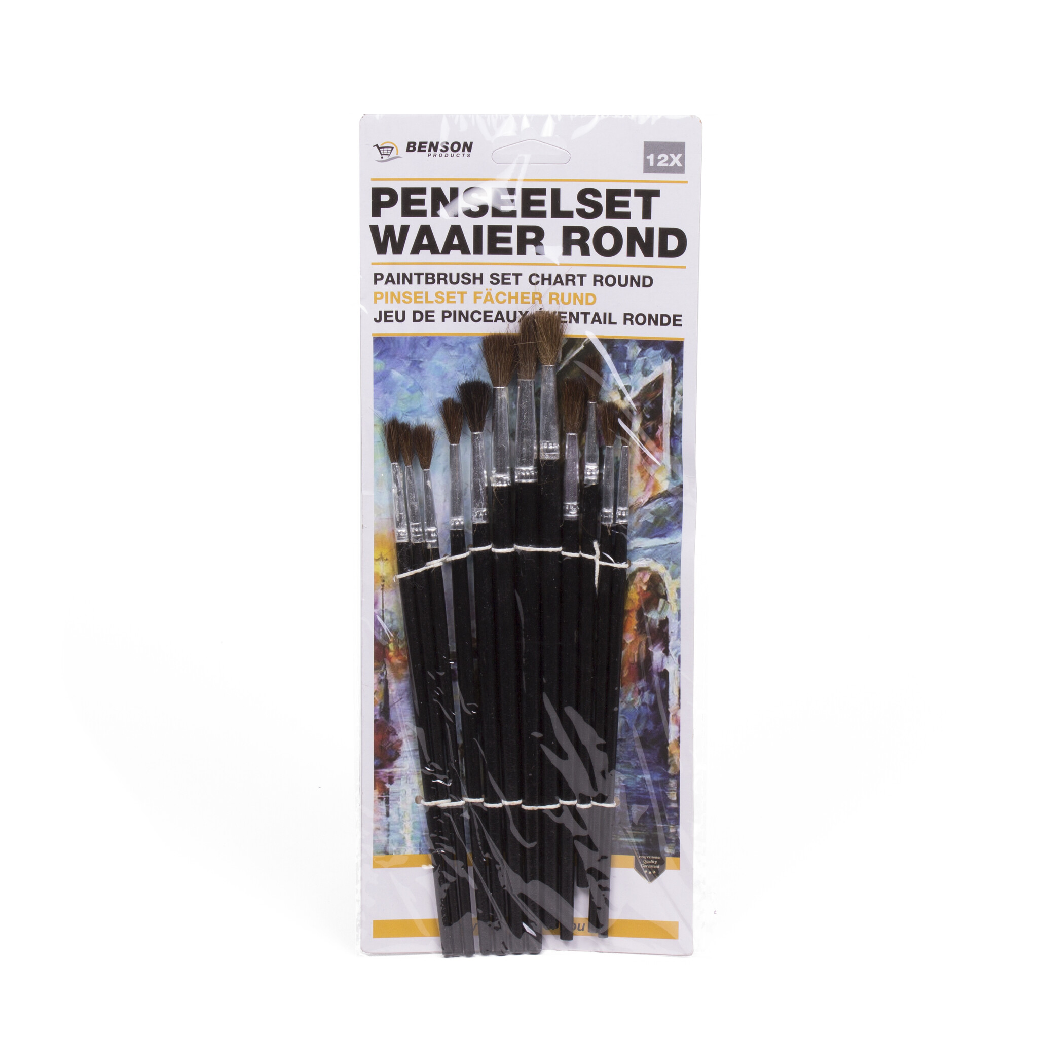 Benson Penseelset 12-delig– Waaier&Rond - Detailed view of the product