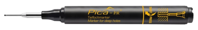 Pica-Ink 150/46 Markeerstift voor diepe gaten zwart - Detailed view of the product