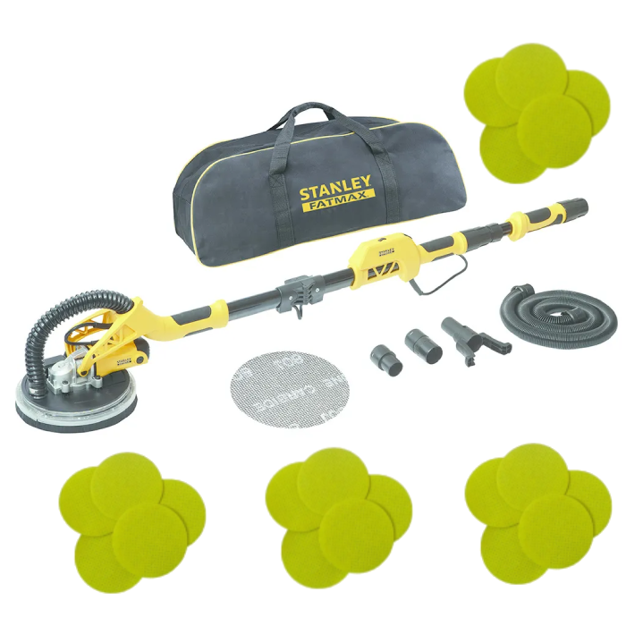 Stanley SFMEE500S Langnek Schuurmachine Complete Set - Inclusief 20x schuurschijven