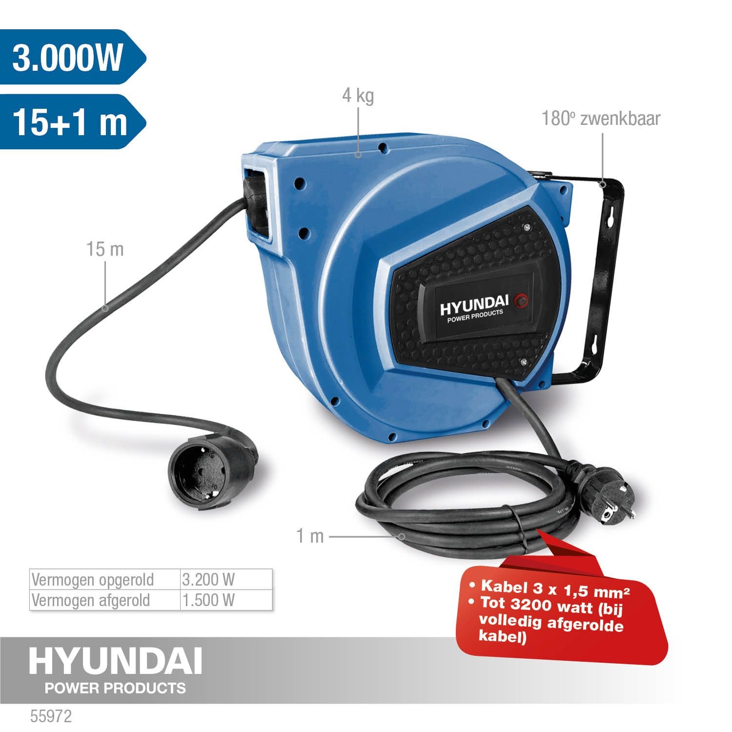 Hyundai Stroomhaspel 15M1 - Detailed view of the product