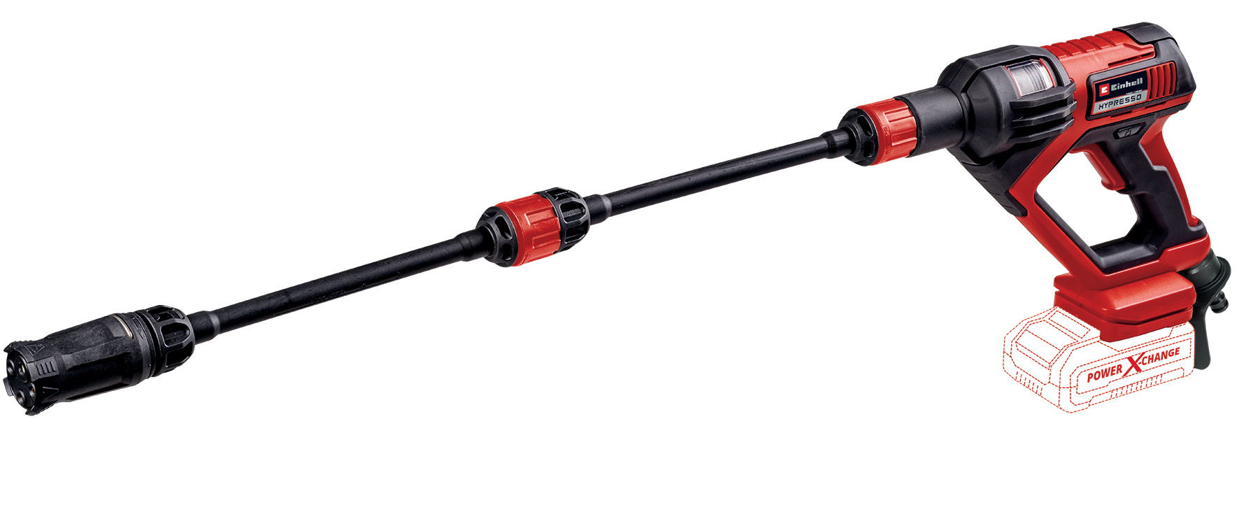 Einhell HYPRESSO 18/24-1 - Accu Hogedrukreiniger - PXC - SOLO