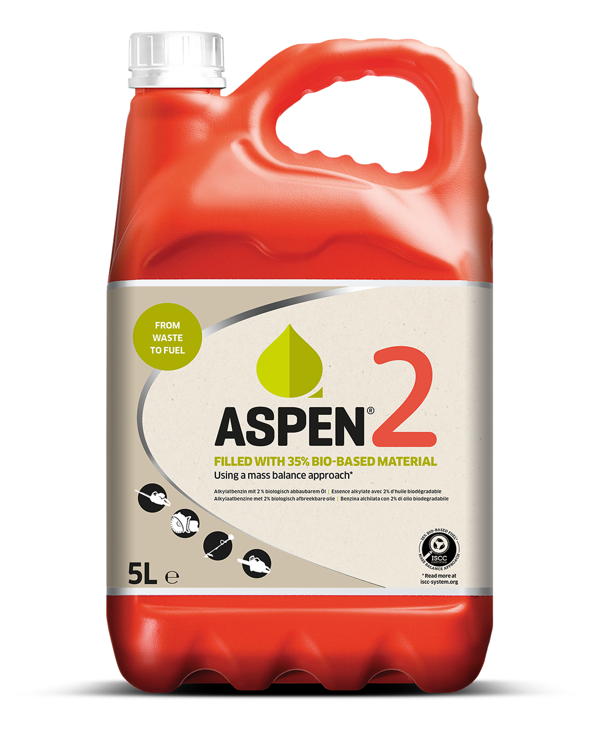 Aspen Aspen 2-Takt Alkylate Benzine– 5 Liter (35% BIO)