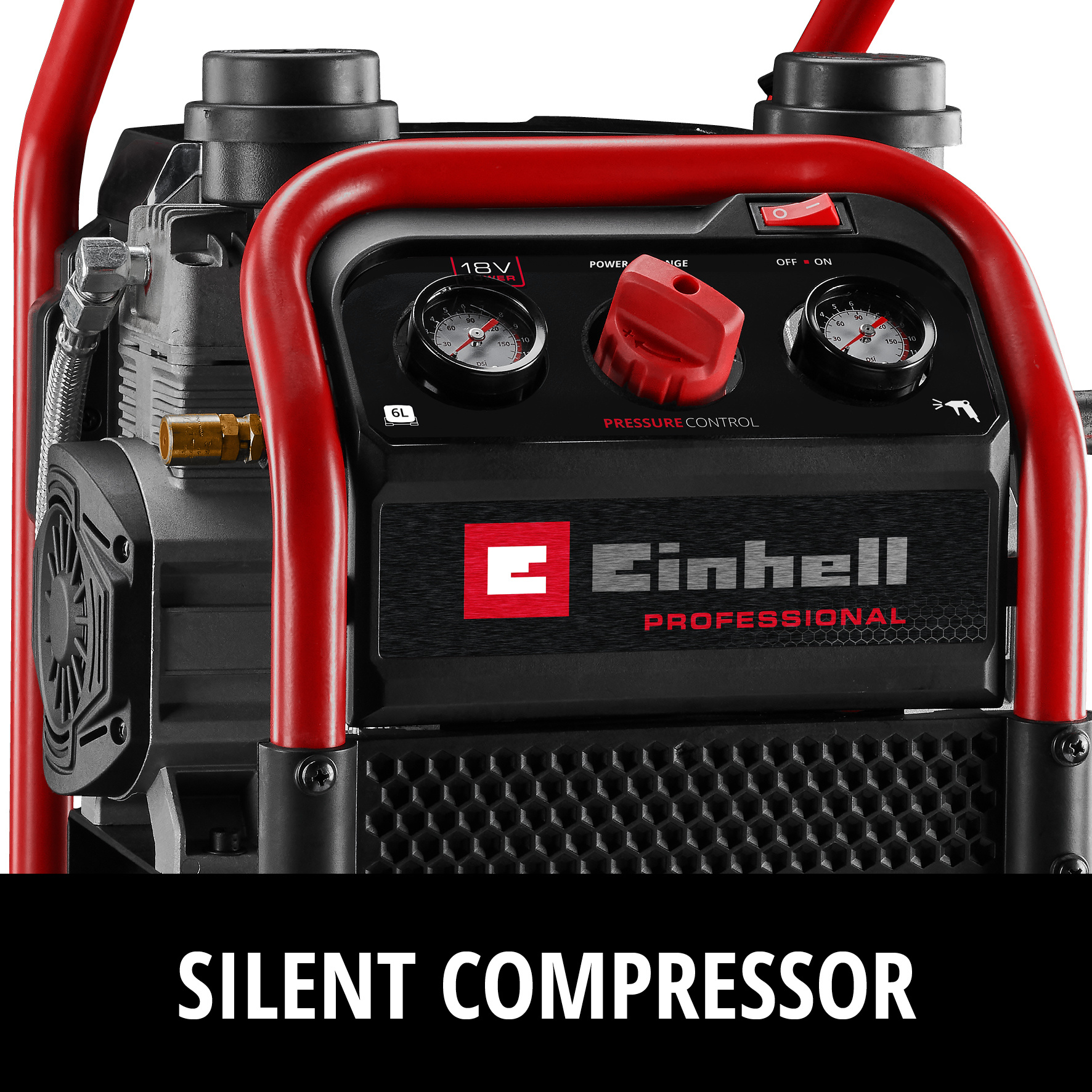 Einhell SILENZZO 18/160 Li Solo Silent Accu Compressor thumbnail 7