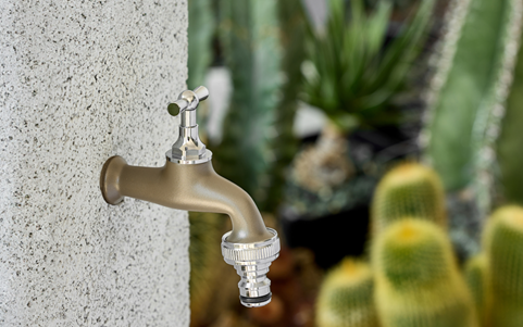 Aquajet Tuinkraan Verchroomd 1/2"- Grijs - Detailed view of the product